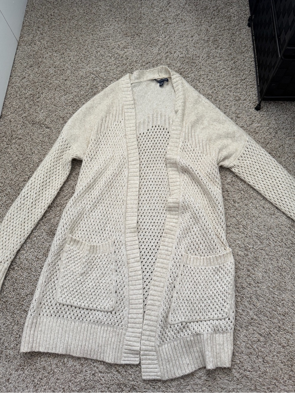 American Eagle Open-Front Knit Cardigan Sweater